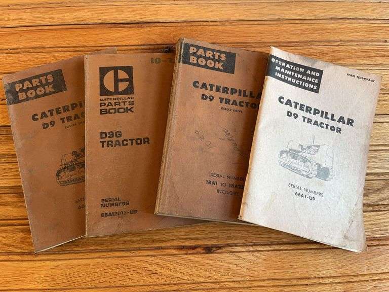(4) Caterpillar D9 Crawler Manuals image