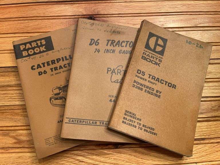 (3) Caterpillar D5 + D6 Crawler Manuals image