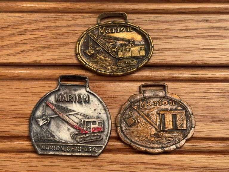 (3) Marion Steam Shovel Watch Fobs image
