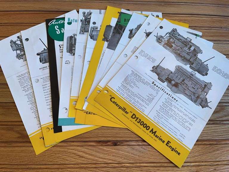 (11) Caterpiller Engine Spec Sheets image