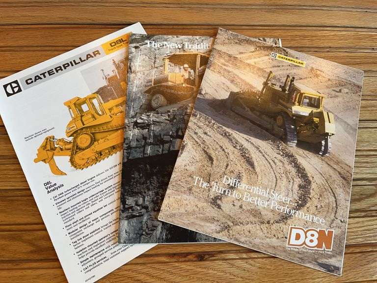 (3) Caterpillar D8 Crawler Sales Literature image