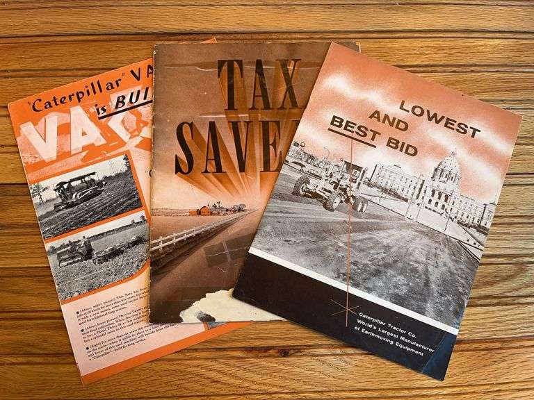 (3) Caterpillar Sales Literature image