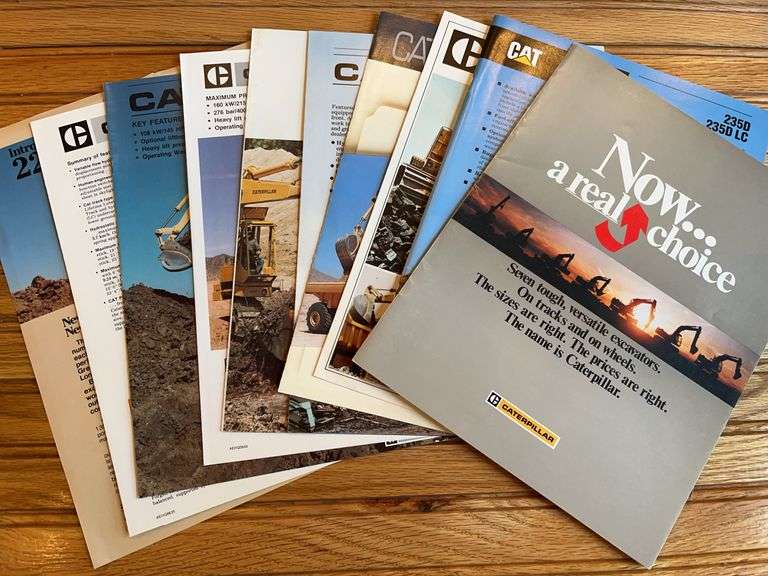 (10) Caterpillar Excavator Sales Literature image