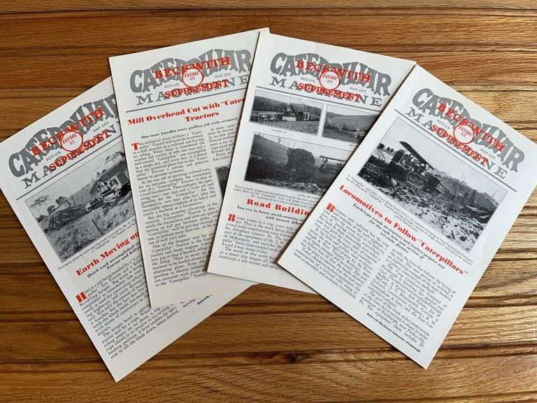 (4) Caterpillar Magazine Beckwith Supplements image
