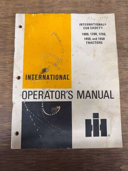 Cub Cadet Tractor's Operator's Manuals image