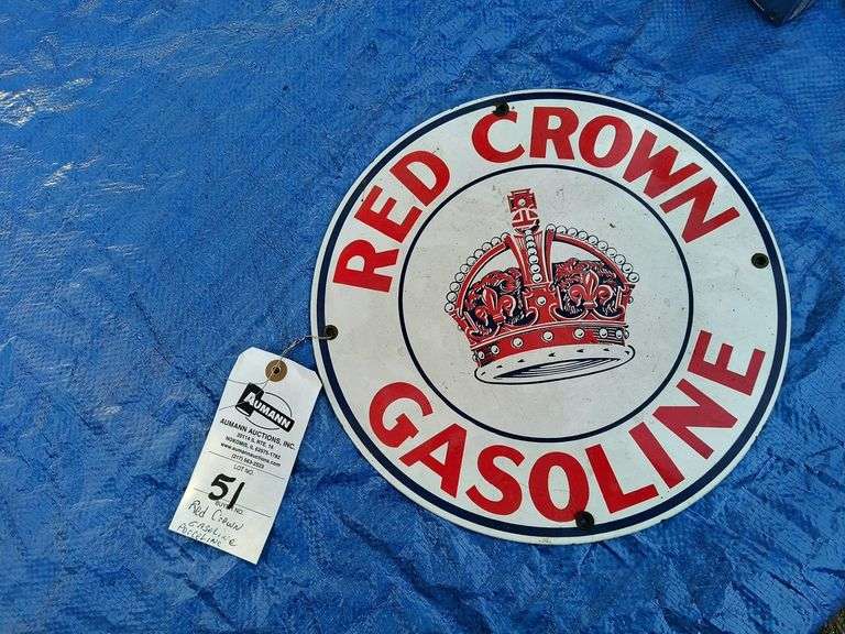 Newer Production Red Crown Gasoline DSP Sign image