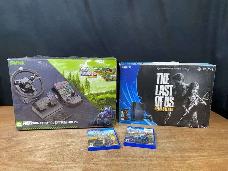 PS4 System w/Games + Controller image