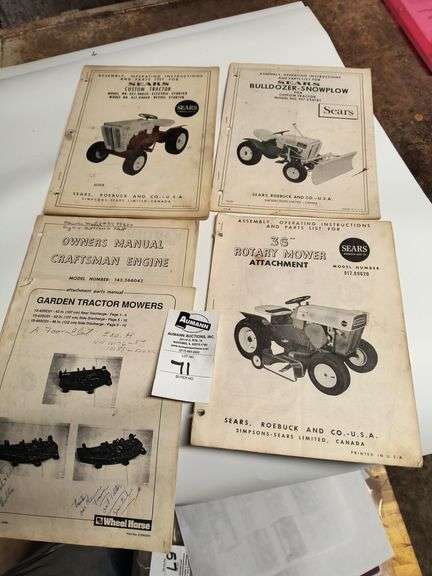 (5) Sears10 XL & Sears Custom 6 Manuals image