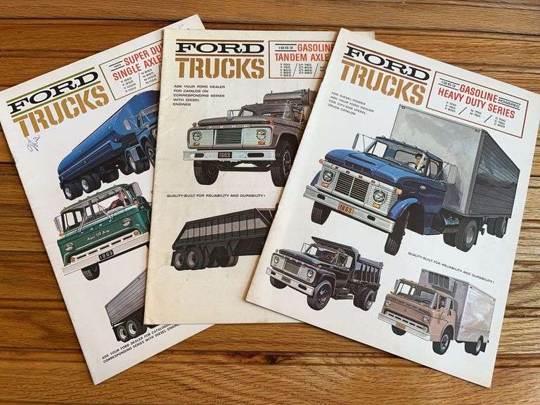 (3) 1963 Ford Truck Sales Literature image