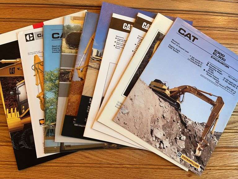 (10) Caterpillar Excavator Sales Literature image