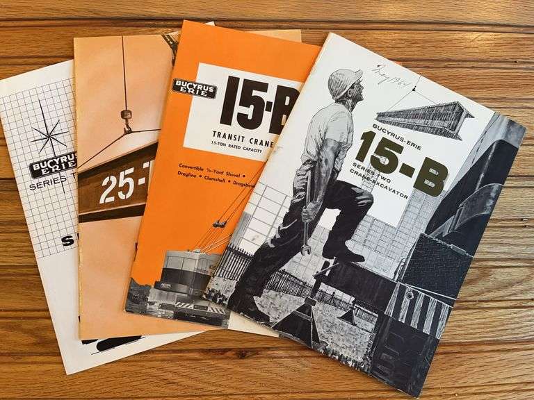 (4) Bucyrus-Erie 15-B Sales Literature image