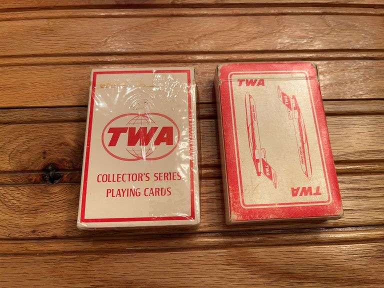 (2) TWA Playing Cards image