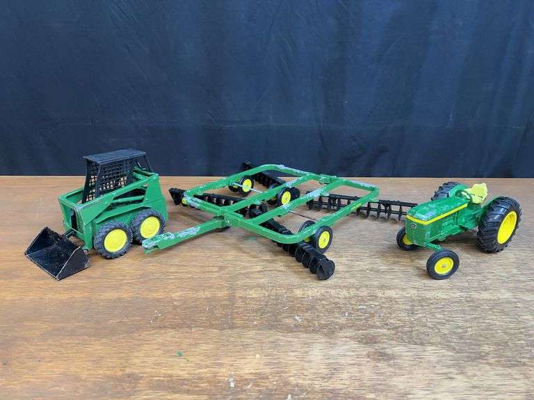 (3) 1/16 John Deere 2030, Disk, Skid Steer Ertl image
