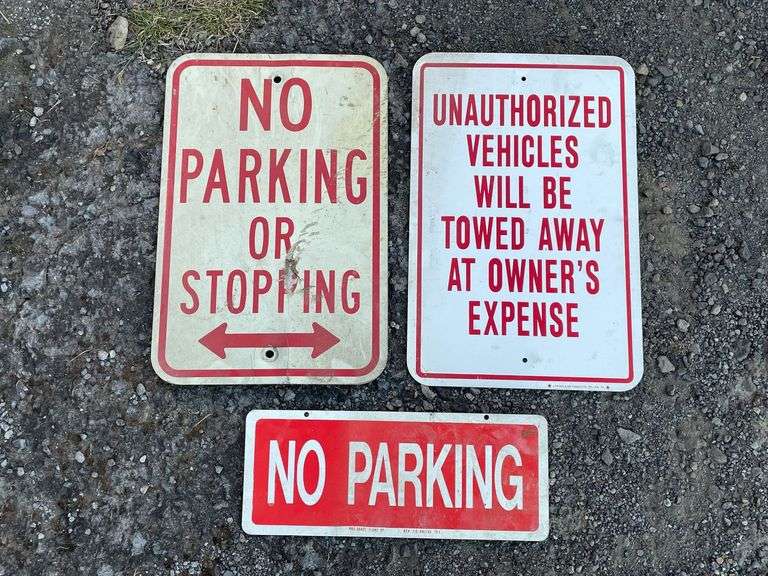 (3) Parking SST Signs image