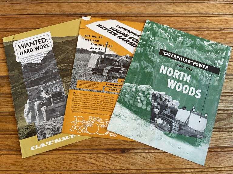 (3) Caterpillar Sales Literature image