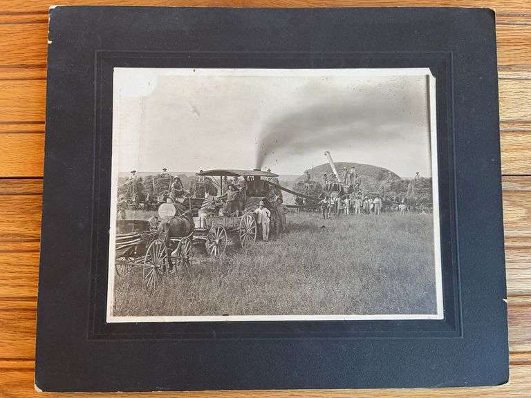 Steam Engine + Thresher Photo image