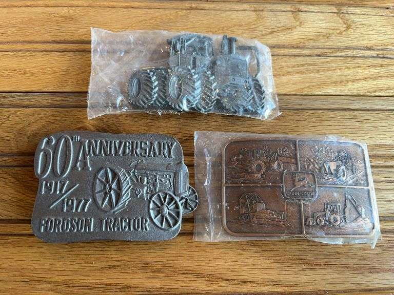 (3) John Deere + Fordson Belt Buckles image