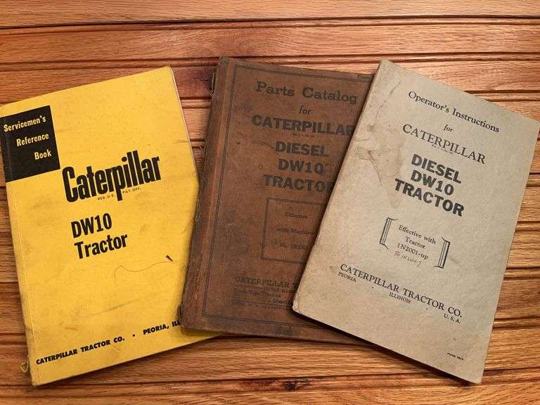 (3) Caterpillar DW10 Tractor Manuals image