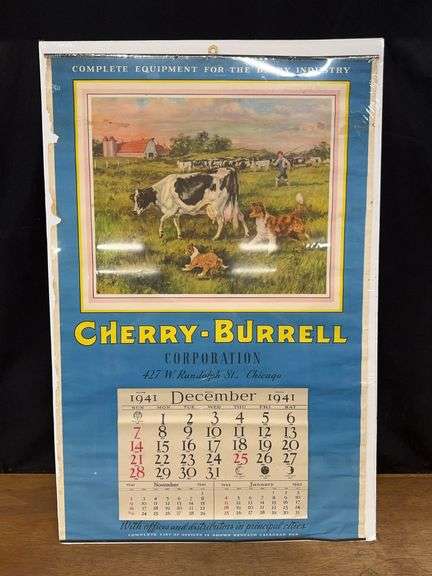 1941/1942 Cherry-Burrell Dairy Equipment Calendar image