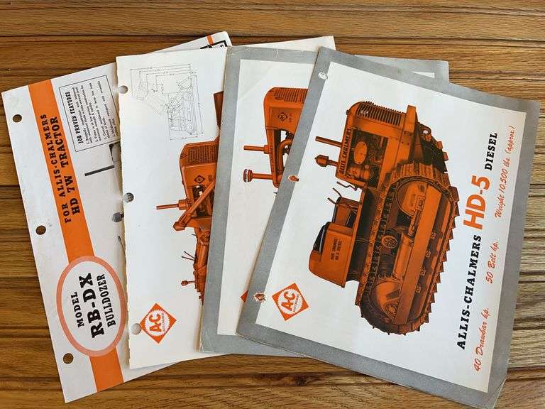 (4) Allis Chalmers Crawler Spec Sheets image