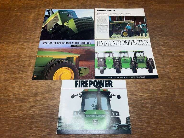 (5) John Deere Tractor Sales Literature image