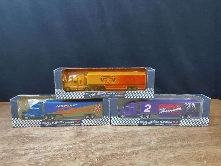 (3) 1/64 Chevrolet NASCAR Semis NIB image