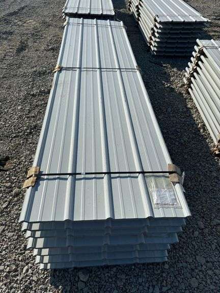 (25) Bright White Pole Barn Siding image