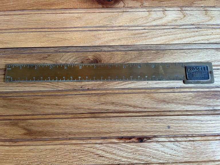 Russell Road Equipment Brass Ruler image