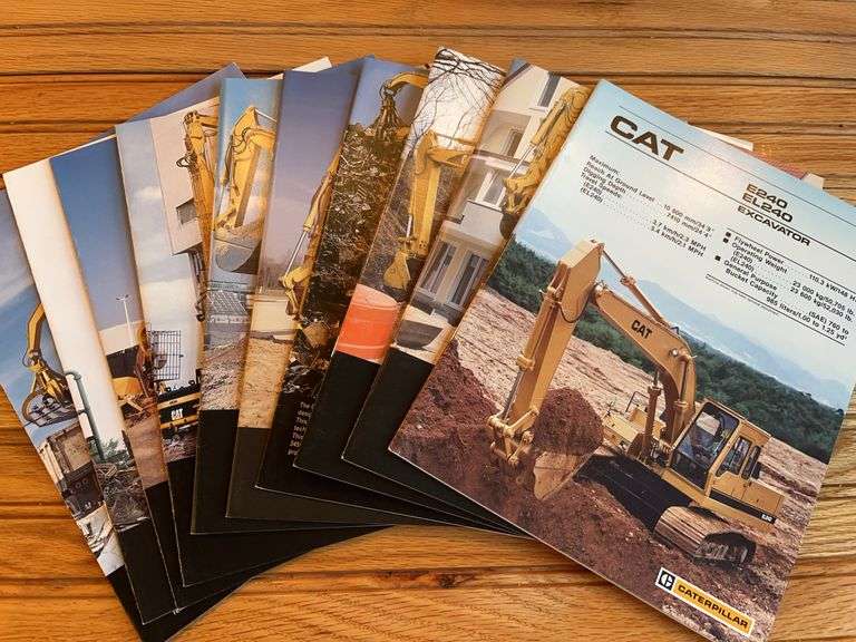 (10) Caterpillar Excavator Sales Literature image