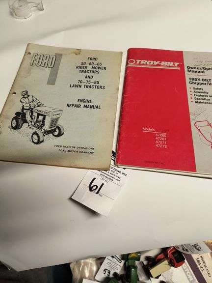 (2) Ford Engine & Troy-Bilt Chipper Owner's Manuals image
