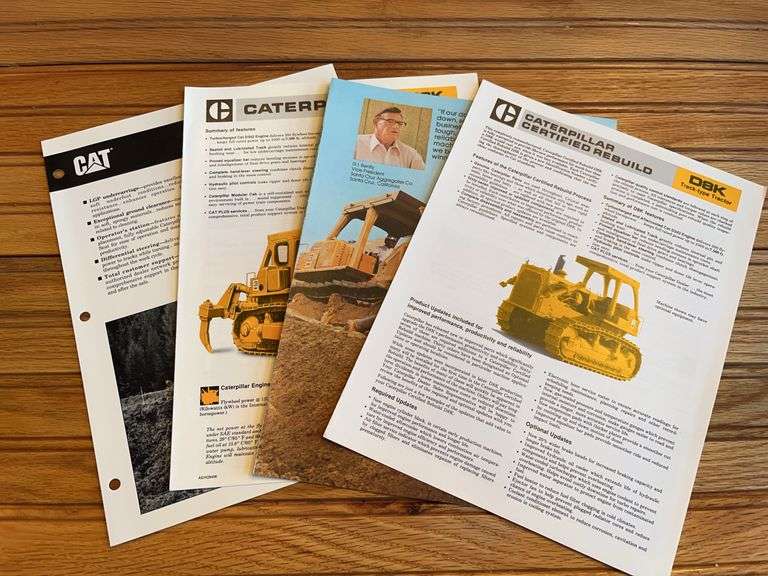 (4) Caterpillar D8 Crawler Sales Literature image
