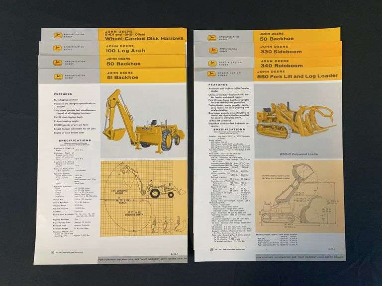 (8) John Deere Industrial Spec Sheets image