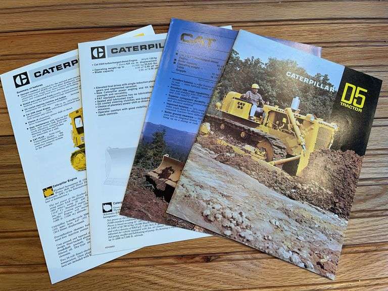 (4) Caterpillar D5 Crawler Sales Literature image