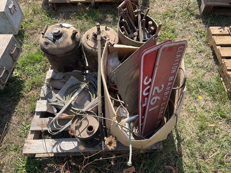 Fuel Cans, Belts, Street Signs, Large Square Head Bolts image