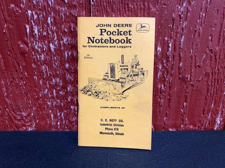 1958 John Deere Industrial Pocket Notebook image