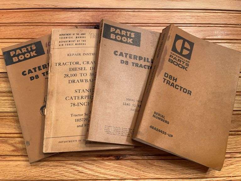 (4) Caterpillar D8 Crawler Manuals image