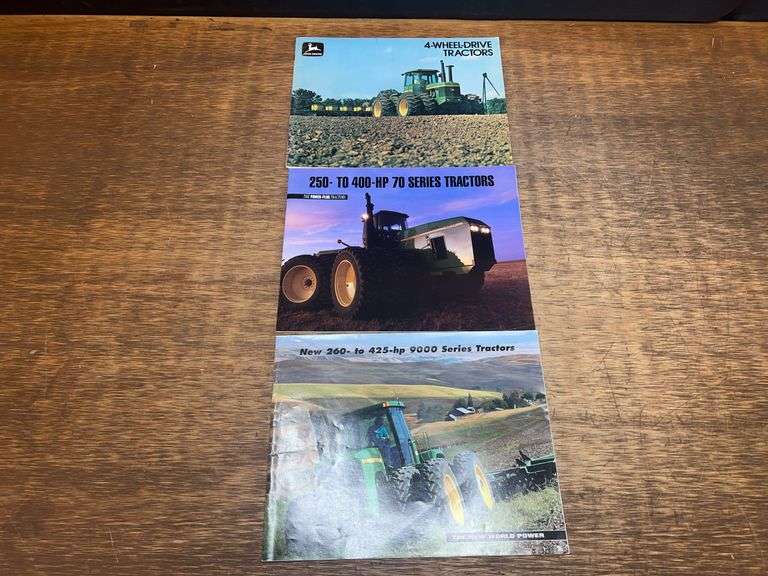 (3) John Deere 4wd Tractor Sales Literature image