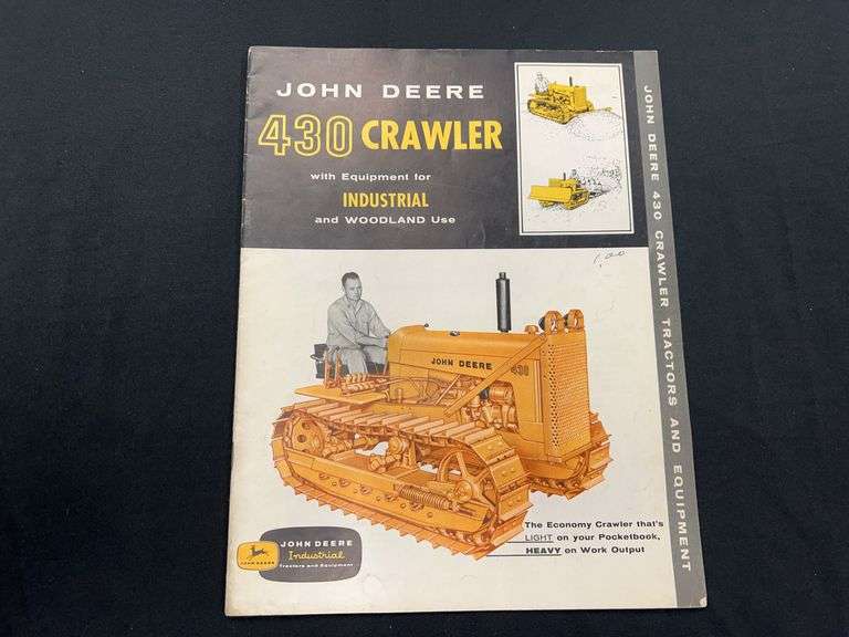1958 John Deere 430 Industrial Crawler Sales Literature image