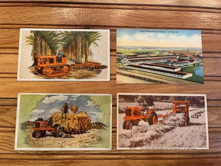 (4) Allis Chalmers Postcards image