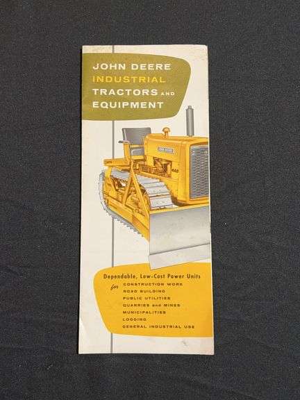 1959 John Deere Industrial Tractors Sales Literature image