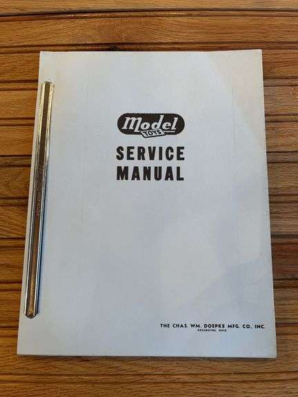 Doepke Model Toys Service Manual image