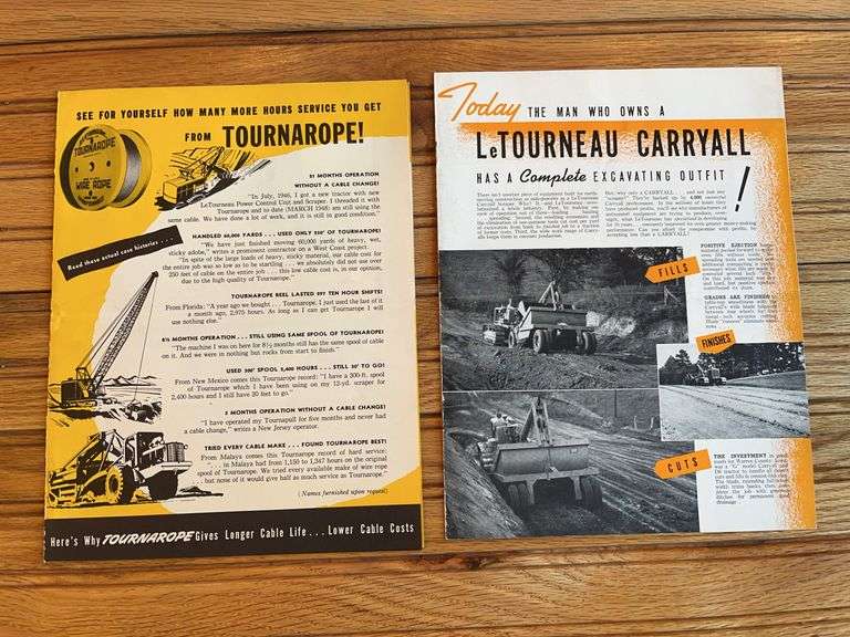 (2) R.G. Le Tourneau Sales Literature image