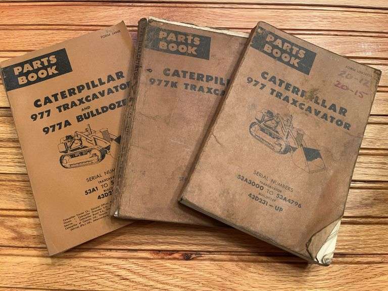 (3) Caterpillar 977 Traxcavator Manuals image