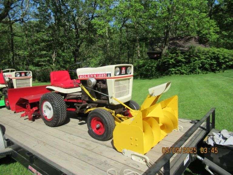 1967 Bolens 1225 Hy-Stat Tractor w/ Snowblower & Tiller image