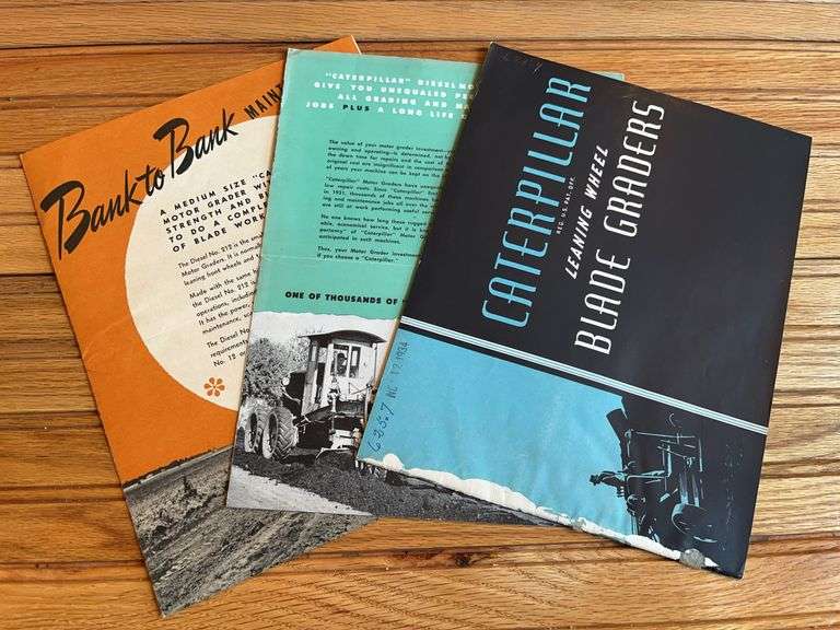 (3) Caterpillar Grader Sales Literature image