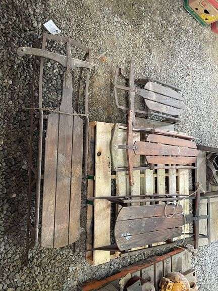(4) Vintage Sleds image