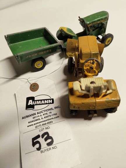 (3) John Deere 110 Round Fender w/ Cart & B1 Allis Ertl image