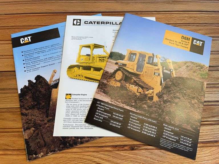 (3) Caterpillar D6 Crawler Sales Literature image