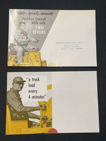 (2) John Deere Industrial Sales Literaure image