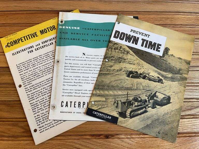 (3) Caterpillar Sales Literature image
